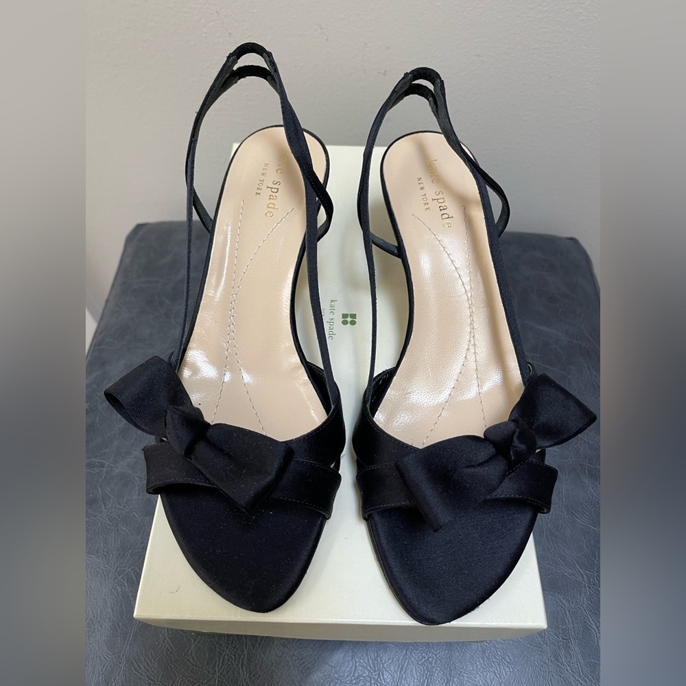 KATE SPADE Satin Slingback Sandals
